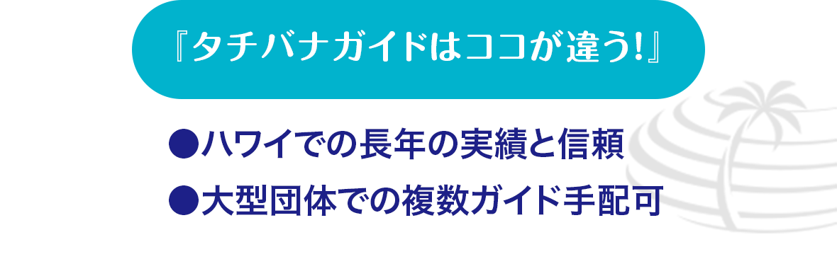 『タチバナガイドはココが違う！』