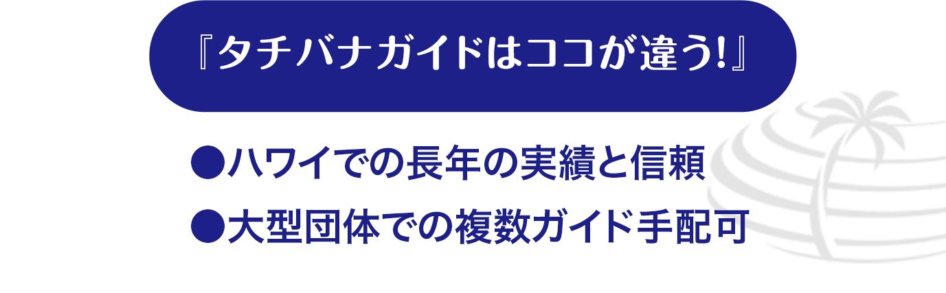 『タチバナガイドはココが違う！』